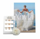 68742-99 - Novia - 9 par ørepynt på display, med plakat og hvit ros thumbnail