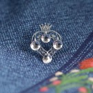 61066 - Prinsessesølje, oksidert m/løv thumbnail