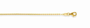 922-50 - Herrekjede slipt anker forgylt 48/50 cm
