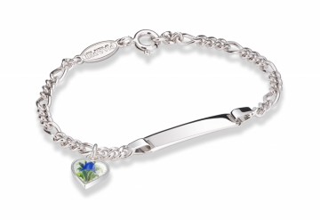 2202520 - ID-armbånd i sølv - Blåklokkemotiv